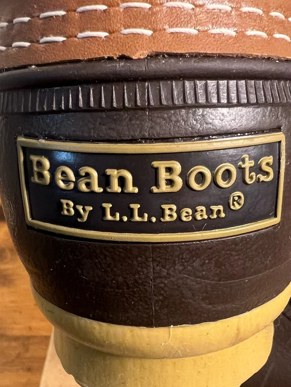NEW LL Bean Men's Bean Boots, Rubber Mocs, Waterproof, Leather Upper, Size 8 M